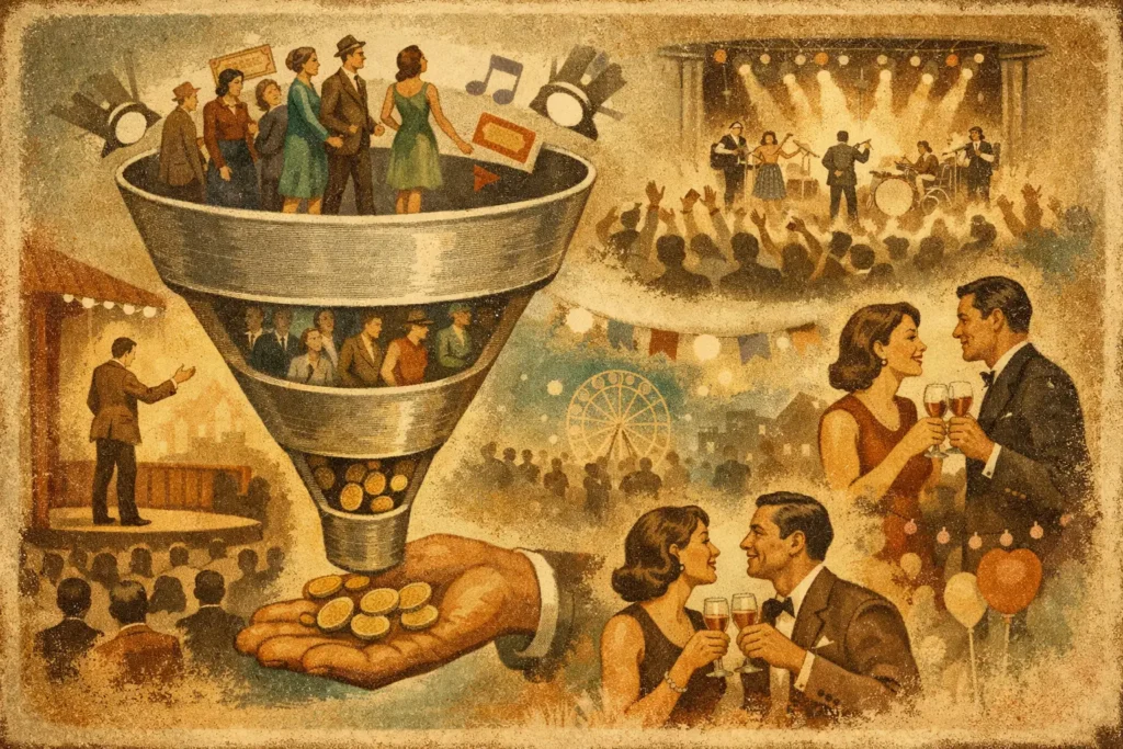 Funil de vendas para eventos que fecha mais