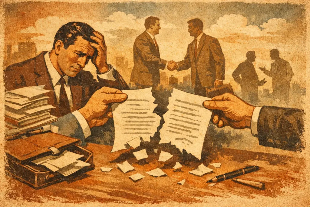 9 erros que fazem perder contratos