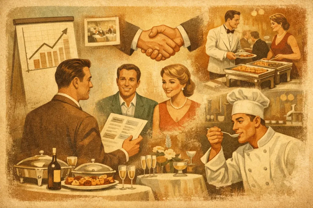 Processo comercial para buffets que vende