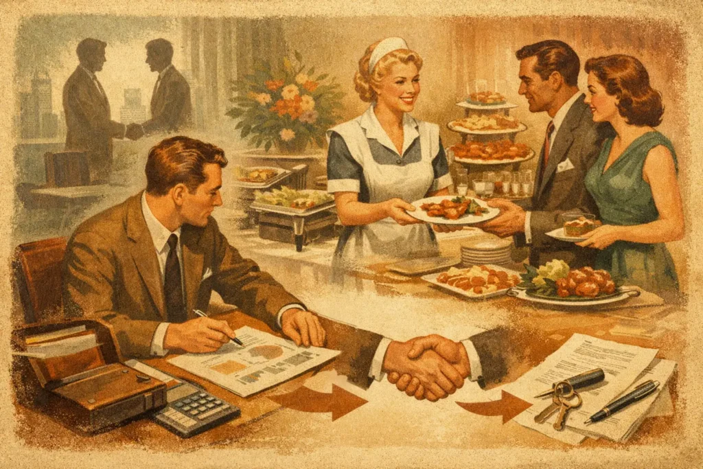 Taxa de conversão buffet: o número que fecha contratos